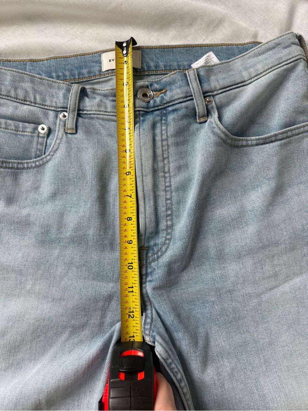 Everlane The Original Cheeky Jean Women’s 30S Light Wash Straight Leg Crop - Picture 5 of 7